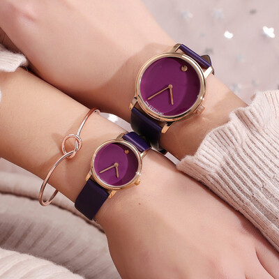 

Female quartz watch casual simple wild fashion calendar belt female watch