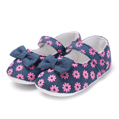 

Newborn First Walkers Shoes Little Daisy Print Female Baby Girl Toddler Shoes Small Fresh Princess Shoes