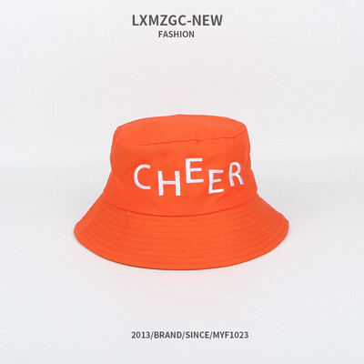 

New-style hat Korean style all-in-the-place letter-embroidered white-topped sweet-colored flat-top-cap hot-sell