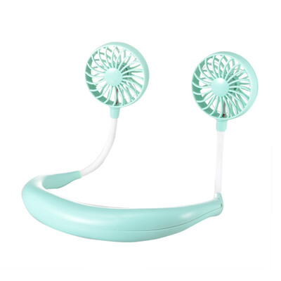 

Hand Free Neckband Portable USB Rechargeable Hanging Neck Mini Wearable Fan
