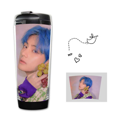 

Kunandroc KPOP BTS Bangtan Boys Map of The Soul Persona Stainless Steel Water Drinking Bottle Curve Cup 12oz