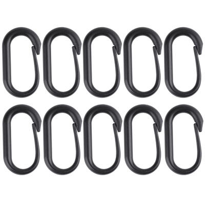 

10pcs Carabiner Buckle Keychain U-Ring for Tactical MOLLE Webbing Backpack