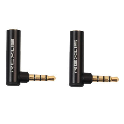 

90 Degree Right Angled 35mm Male to Female Adapter Connector Stereo Plug