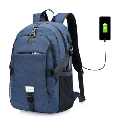 

Canvas backpack mens large-capacity leisure travel bag laptop bag multi-function backpack