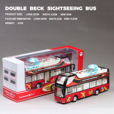 

Siaonvr 132 R atio Light Die-Casting Alloy Model Double-Decker Bus Model