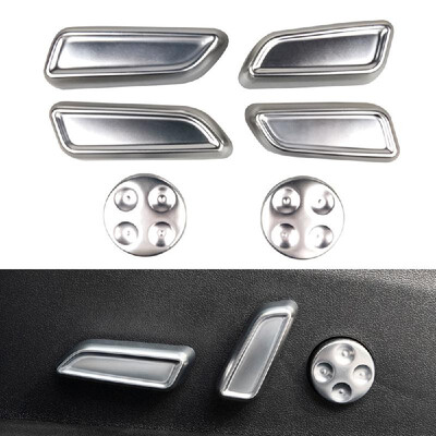 

6Pcs Car Seat Adjustment Button Switch Interior Decoration Trim Car Knob Button Sticker Replacement for Tesla Model 3