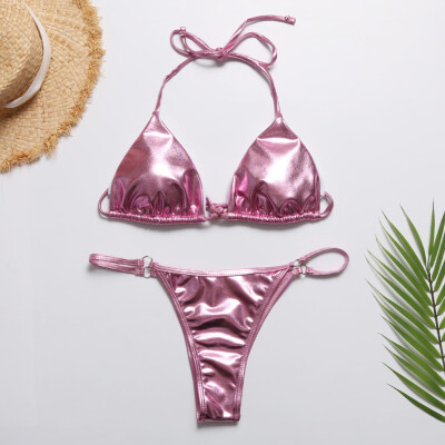 

Roseonmyhand Women Floral Print Bikini Set Swimming Two Piece Swimsuits Swimwear Beach Suit