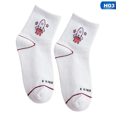

Christmas Cute Fruit Strawberry Milk Pink White Women Cotton Socks Japanese Funny Socks Cartoon Socks Christmas Gift