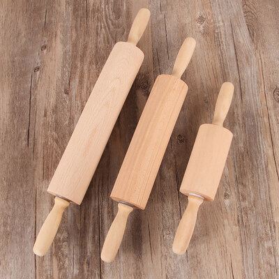 

Wooden Non-Stick Rolling Pin Pastry Flour Cake Dough Roller Kitchen Baking Tool