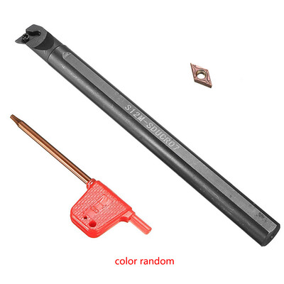 

S12M-SDUCR07 12mm Lathe Turning Tool Holder DCMT0702 Carbide Insert Wrench Lathe Turning Tool Kit