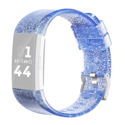 

〖Follure〗Bling Soft Silicone Replacement Sport Band Strap For Fitbit charge 2 Smart Watch