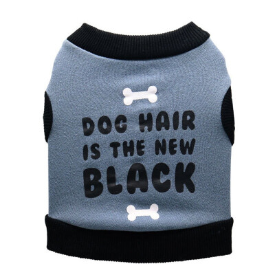 

Cool Dog Outfit With Interesting Word Vest Pet Autumn Winter Costume Velvet Sleeveless Apparel Dogs Bone Letters Pattern Vest