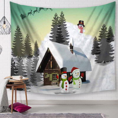 

Gobestart Christmas Tapestry Santa Print Wall Hanging Tapestry Art Home Decor