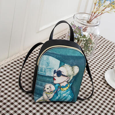

Fashion Girls Shell Preppy Backpack Floral Print Bags Casual School Bag