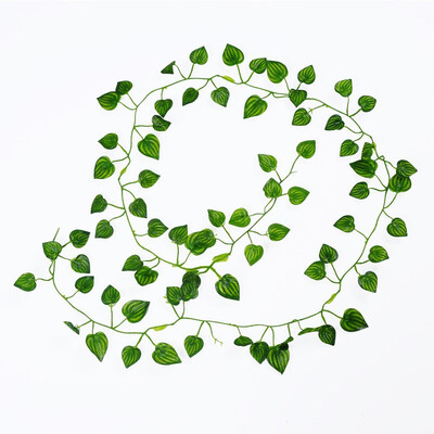 

FUNNYBUNNY Artificial Ivy Leaf Garland Plants Vine Hanging Wedding Garland Fake Foliage Flowers Home Kitchen Garden Wedding Wall