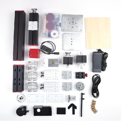 

Mini DIY 6 in 1 Multipurpose Machine Multi-functional Motorized Transformer Jigsaw Grinder Driller Plastic Hardware Lathe Wood Lat