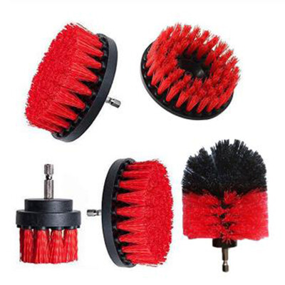 

5pcs Power Wash Brush Nylon Bristle Bathroom Toilet Cleaning Drill Brush Set