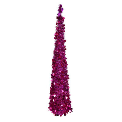 

Christmas Decorations Artificial Christmas Pine Tree Sequin Tinsel Christmas Tree with Stand Easy Assembly