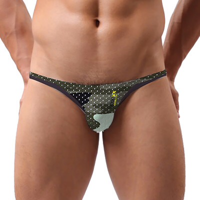 

Mens Breathe Underwear Thong Briefs Bulge Pouch G-String Shorts Underpants