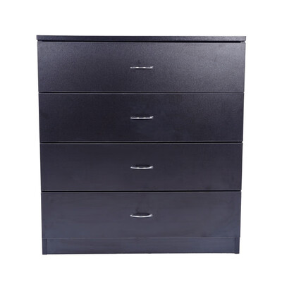 

UBesGoo Black Chest of Drawers Dresser Wood Organizer Cabinet Furniture for Bedroom