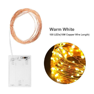 

Led String Light 10M328ft with 100 LEDs Copper Wire Starry Fairy Lights for Christmas Wedding Party Decoration