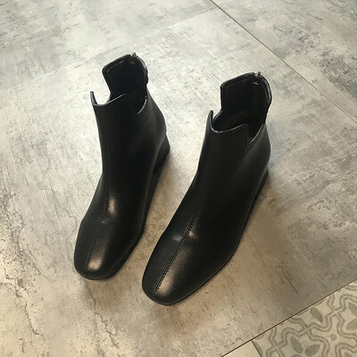 

Fairy Wind Martin Boots Fairy Wind British Wind Autumn European&American Fashion Rough heel Retro Simple Temperament Shoes