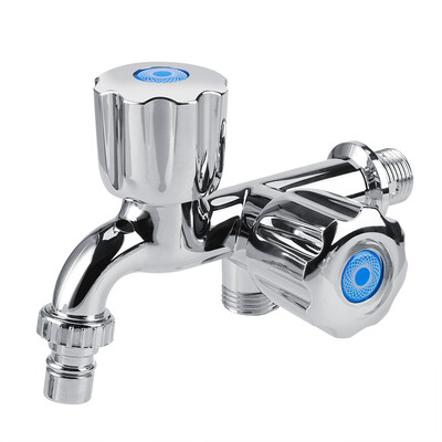 

ABS Plastic Washing Machine Faucet Sink Basin Water Tap with Double Spout & Handle G12 Water Tap Water Faucet