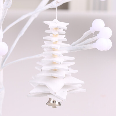 

Toponeto Christmas Tree Wooden Hanging Pendant Store Door Ornament Xmas Home Decor