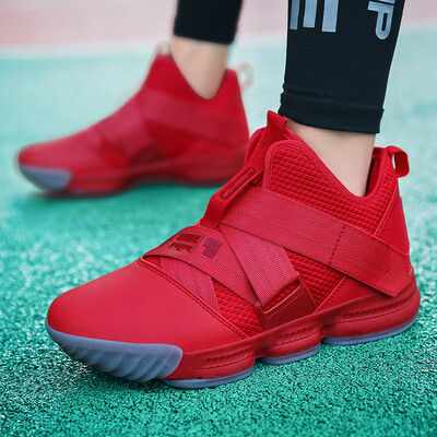 

Air-permeable net-face basketball shoes mens shoes high-code sports shoes anti-slip shock-absorbing soldiers basketball shoes