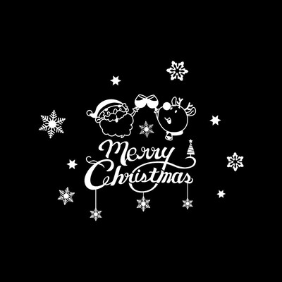 

〖Follure〗Wall Window Stickers Santa Claus Christmas Xmas Vinyl Art Decoration Decals