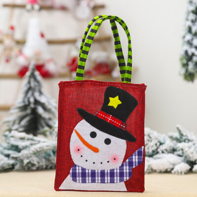 

Siaonvr Christmas Candy Bag Santa Claus Snowmen Gift Bag Children Storage Bag