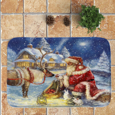 

〖Follure〗Merry Christmas Welcome Doormats Indoor Home Carpets Decor 40x60CM