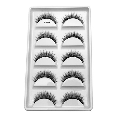 

Tailored 3D Eyelash Imitation Mink Natural Thick False Eyelash 5 Pairs