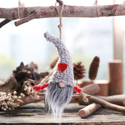 

〖Follure〗Decoration Party Tree Crafts Faceless Doll Home Hanging Ornament Christmas Swing
