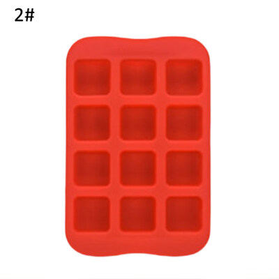 

12 Grids Silicone Chocolate Cake Pudding Mold Ice Cube Tray DIY Baking Tool