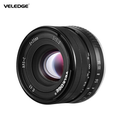 

VELEDGE 35mm F12 Super High Resolution Large Aperture Standard Camera Prime Lens Lightweight MF Manual Focus Lens 03m Closest F
