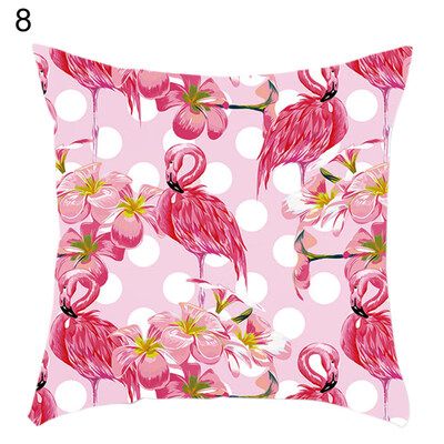 

45x45cm Flower Flamingo Throw Pillow Case Cushion Cover Sofa Bed Car Home Decor
