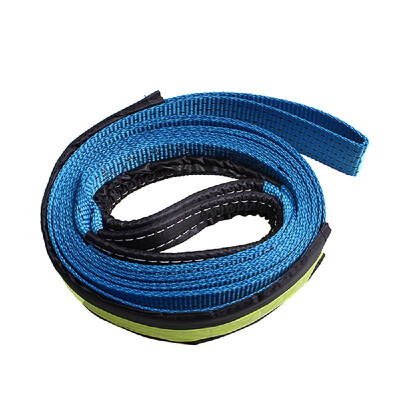 

5cm4m 2x13 17637lbs Synthetic Winch Rope Cable with U-shaped HookBlue