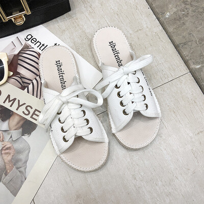

Net red sandals female summer wear 2019 new Korean flat-bottomed fashion Joker casual student social bear slippers