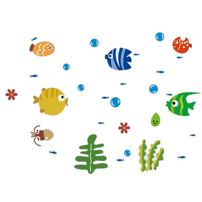 

Tropical Fish Bubble Sticker Kids Room Nursery Kitchen Bathroom Wall Decal