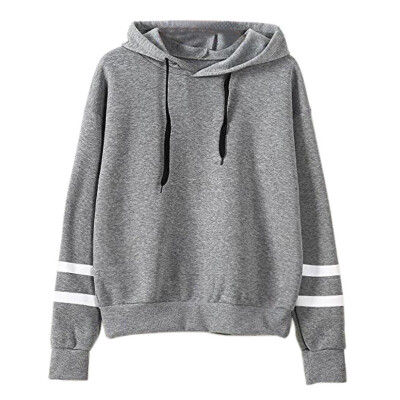 

Autumn Color Stitching Harajuku Women Hoodies Pullover Fleece Loose Female Patchwork Casual Round Neck Sweatshirt