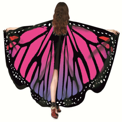 

Women Fancy Long Butterfly Wings Fairy Cape Scarf Scarves Wrap Printing Shawl