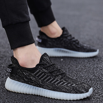 

2019 new summer simple white shoes mens sports&leisure running tide shoes mesh breathable shoes mens shoes