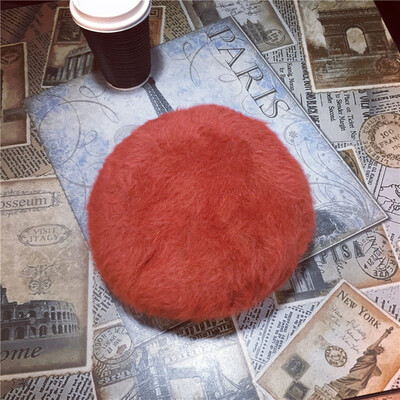 

Hat autumn&winter new womens Korean rabbit hair Beret knitting warm temperament versatile painter hat bud hat wholesale