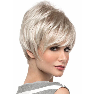 

〖Follure〗Sexy Women Short Silver Wig Party Synthetic Fashion Wigs Rose Net Hot
