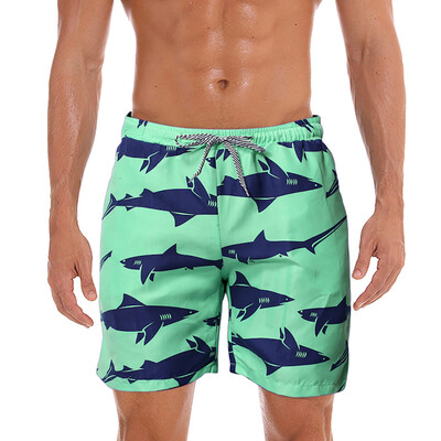 

Tailored Men Spring Summer Print Trunks Quick Dry Beach Surfing Running Short Pant