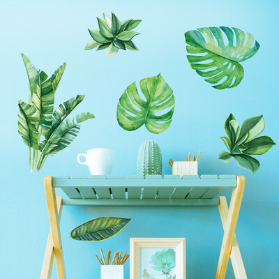 

〖Follure〗Banana Leaves Art Vinyl Mural Home Room Decor Wall Stickers