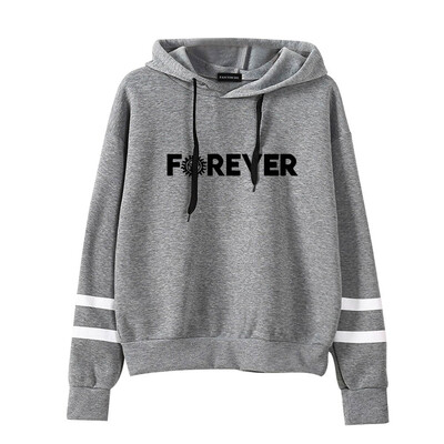 

Herqw61 Womens Girls Supernatural Forever Love Hoodie Tour Striped Long Sleeve Sweatshirt