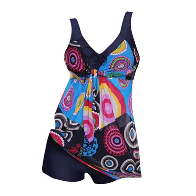 

US Tankini Women Plus Size Swimwear Swimsuit Beachwear Bikini Bathing Suit -4XL