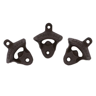 

Toponeto Wall Mounted Bottle Opener Rustic Farmhouse Cast Lron With Screws